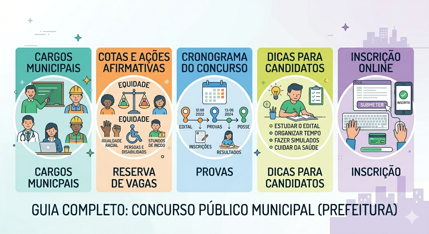 Guia visual: cargos, cotas, cronograma, dicas e inscrição do concurso de Senador Canedo